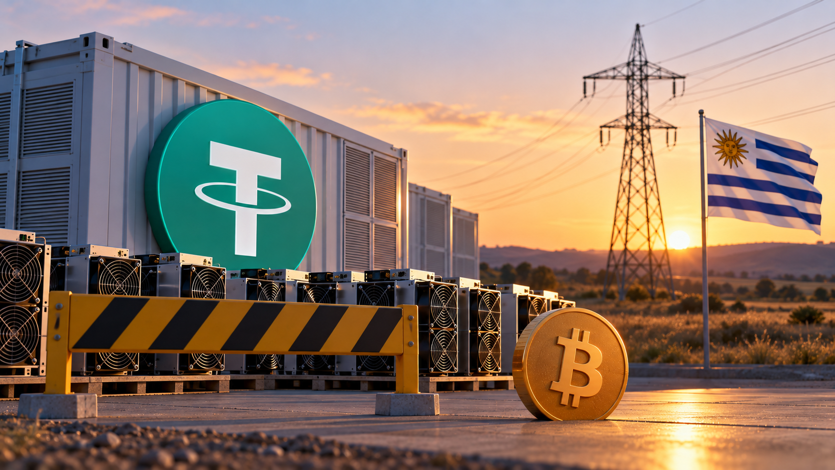 Майнинговая ферма Tether в Уругвае приостановила работу: разногласия по контракту на электроэнергию и давление со стороны затрат стали основными причинами